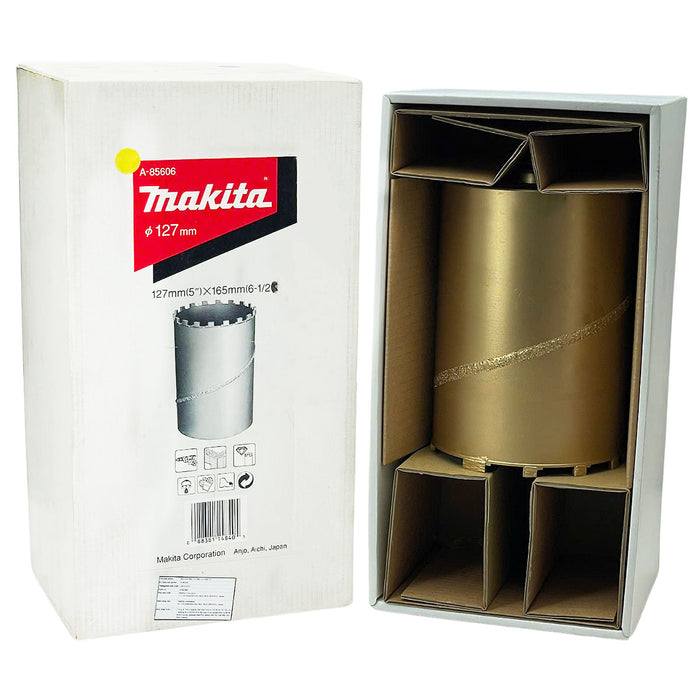 Mũi rút lõi kim cương Makita đường kính từ 32mm-162mm, độ sâu khoét 165mmm đuôi trơn ( Cấp 3 sao )