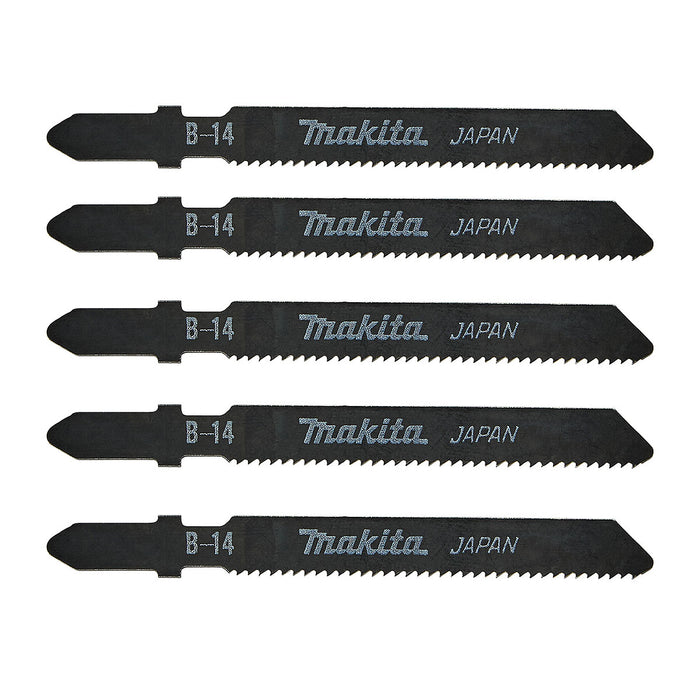 Hộp 5 lưỡi cưa lọng HCS Makita A-85662 dùng cho gỗ, nhựa số răng 18 TPI, chiều dài 76mm, đuôi gài kiểu B ( Cấp 3 sao )