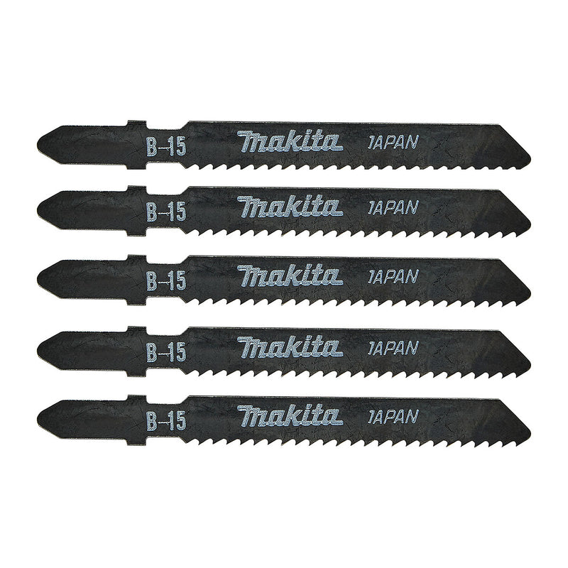 Hộp 5 lưỡi cưa lọng HCS Makita A-85678 dùng cho gỗ, nhựa số răng 12 TPI, chiều dài 76mm, đuôi gài kiểu B ( Cấp 3 sao )