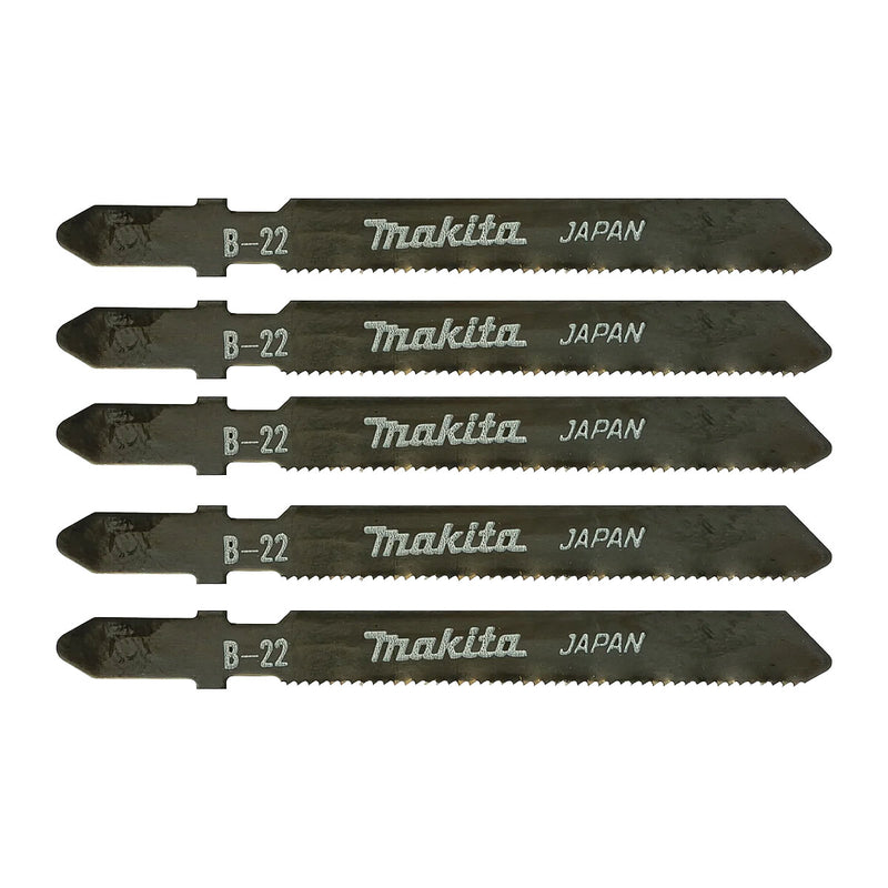 Hộp 5 lưỡi cưa lọng HSS Makita A-85737 dùng cho Inox số răng 24 TPI, chiều dài 76mm đuôi gài kiểu B ( Cấp 3 sao )