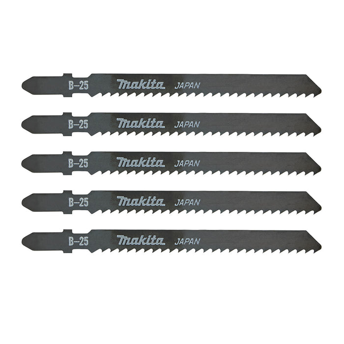 Hộp 5 lưỡi cưa lọng HSS Makita A-85765 cưa đa vật liệu, số răng 9 TPI chiều dài 100mm, đuôi gài kiểu B ( Cấp 3 sao )