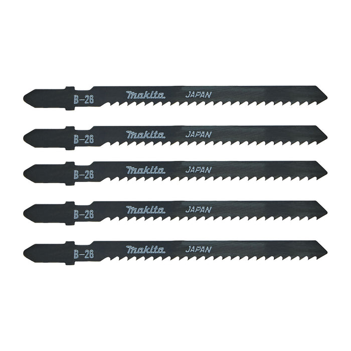 Hộp 5 lưỡi cưa lọng HSS Makita A-85771 cưa đa vật liệu, số răng 9 TPI chiều dài 100mm, đuôi gài kiểu B ( Cấp 3 sao )