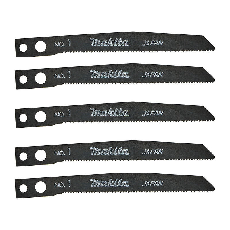 Hộp 5 lưỡi cưa lọng HSS Makita A-85802 dùng cho Inox số răng 24 TPI, chiều dài 80mm đuôi gài kiểu M ( Cấp 3 sao )