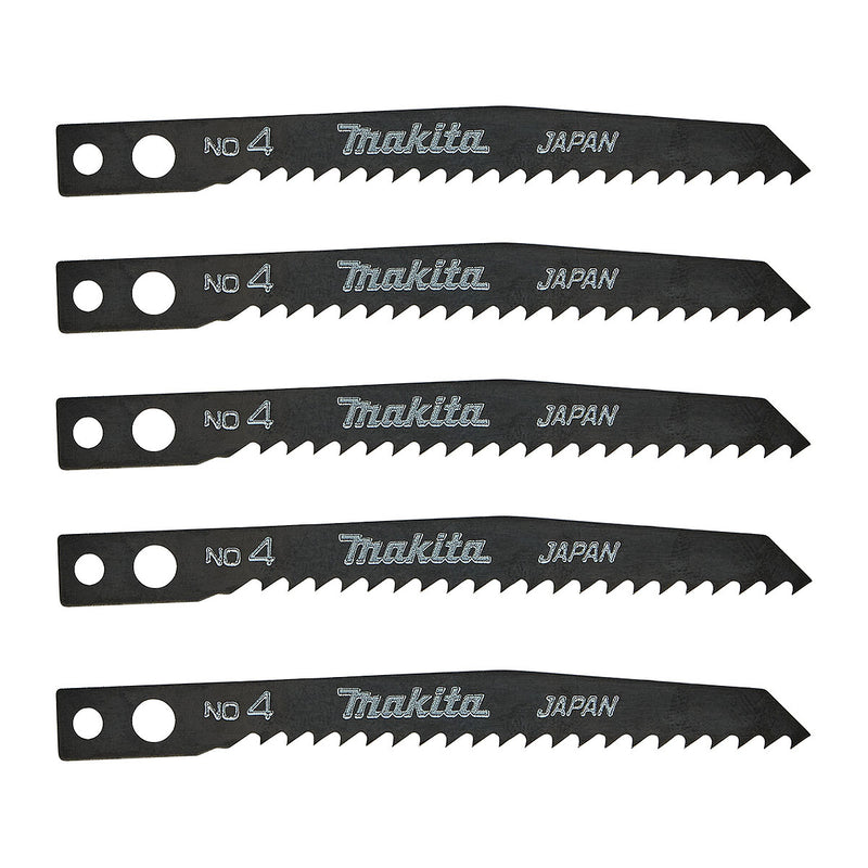 Hộp 5 lưỡi cưa lọng HSS Makita A-85874 dùng cưa đa vật liệu, số răng 9 TPI chiều dài 80mm, đuôi gài kiểu M ( Cấp 3 sao )