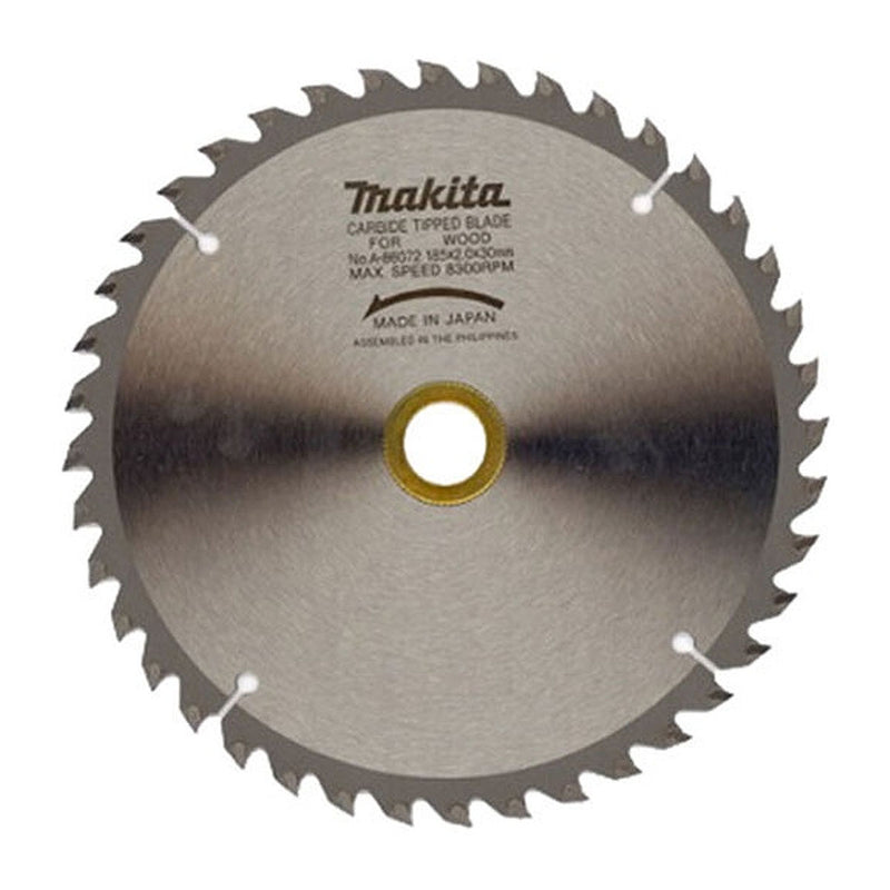 Lưỡi cưa gỗ đinh TCT Makita đường kính 165mm, số răng từ 16-40 kiểu ATB, lỗ cốt 20mm dùng cho máy cưa đĩa ( Cấp 3 sao )