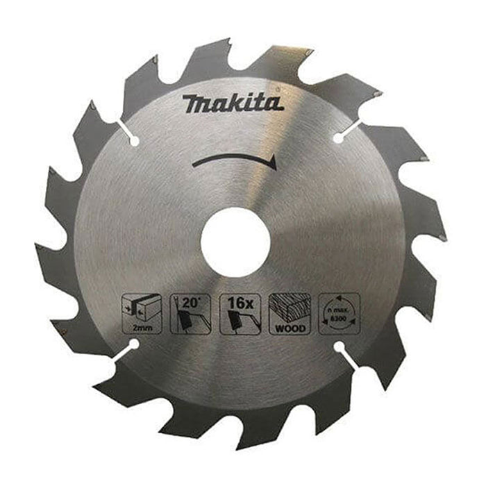 Lưỡi cưa gỗ đinh TCT Makita đường kính 165mm, số răng từ 16-40 kiểu ATB, lỗ cốt 20mm dùng cho máy cưa đĩa ( Cấp 3 sao )