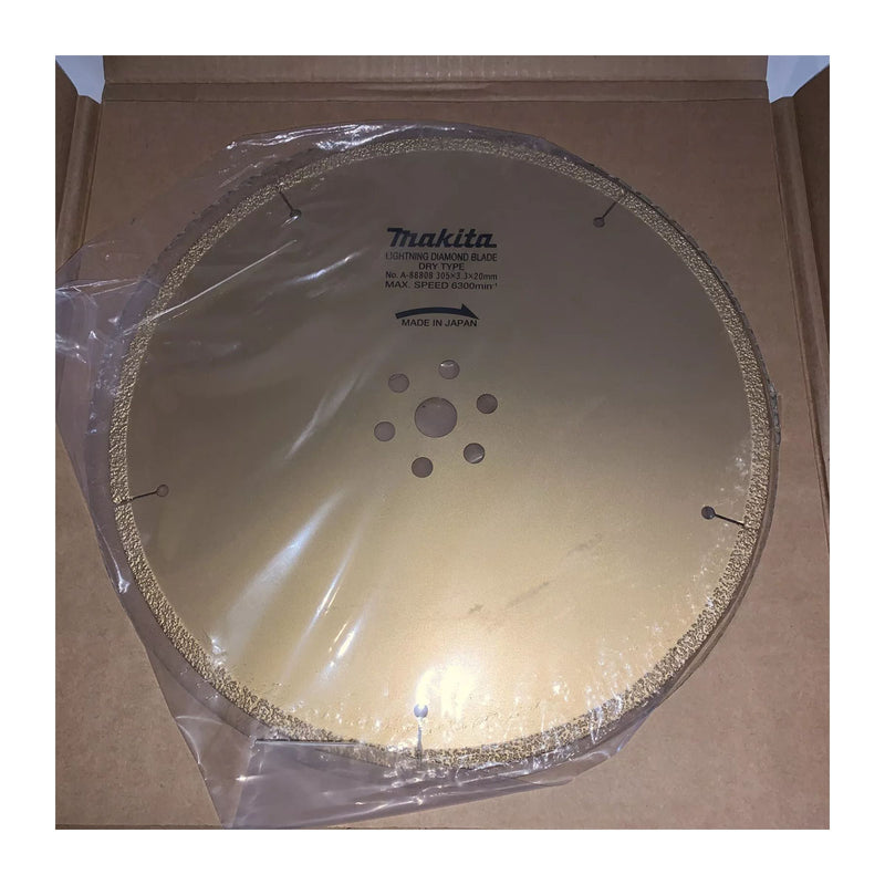Lưỡi cắt kim cương cao cấp 305mm kiểu răng phân đoạn hàn chân không Makita A-88808 dùng cắt đa vật liệu, lỗ cốt 20mm, cắt khô ( Cấp chuyên dụng cho công tác cứu hộ )
