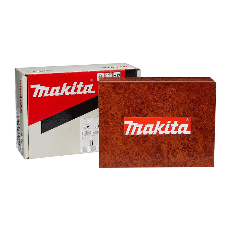 Bộ mũi phay gỗ 12 chi tiết hệ inch Makita A-91051 cốt 1/4 inch ( Cấp 3 sao )