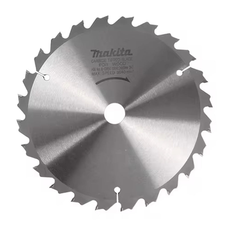 Lưỡi cưa gỗ TCT Makita đường kính 190mm, số răng từ 24-72 kiểu ATB và ATAF, lỗ cốt 20mm ( Cấp 3 sao )