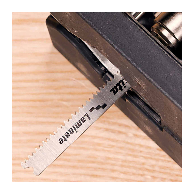 Hộp 5 lưỡi cưa lọng Bi-Metal Makita B-10970 dùng cho ván ép Laminate, nhựa số răng 15 TPI, chiều dài 82mm đuôi gài kiểu B ( Cấp 3 sao )