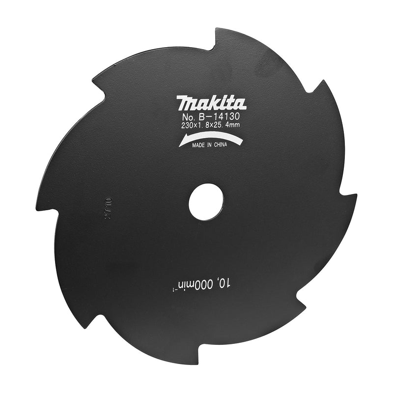 Lưỡi cắt cỏ 8 răng Makita đường kính từ 230mm-255mm, lỗ cốt 25.4mm, dùng cho cỏ dày và bụi rậm