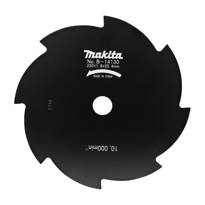 Lưỡi cắt cỏ 8 răng Makita đường kính từ 230mm-255mm, lỗ cốt 25.4mm, dùng cho cỏ dày và bụi rậm