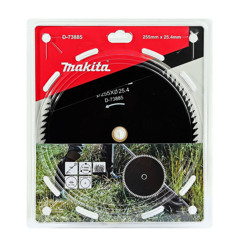 Lưỡi cắt cỏ 80 răng Makita đường kính từ 230mm-255mm, lỗ cốt 25.4mm dùng cho bụi rậm và cây non