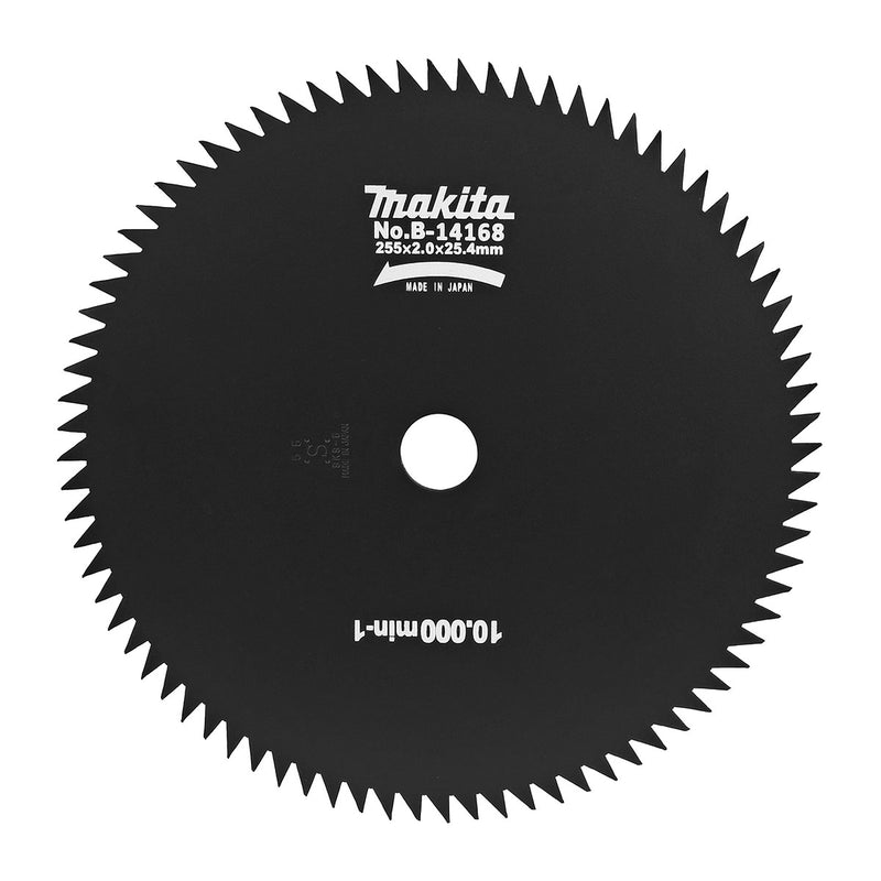 Lưỡi cắt cỏ 80 răng Makita đường kính từ 230mm-255mm, lỗ cốt 25.4mm dùng cho bụi rậm và cây non