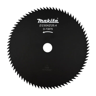 Lưỡi cắt cỏ 80 răng Makita đường kính từ 230mm-255mm, lỗ cốt 25.4mm dùng cho bụi rậm và cây non