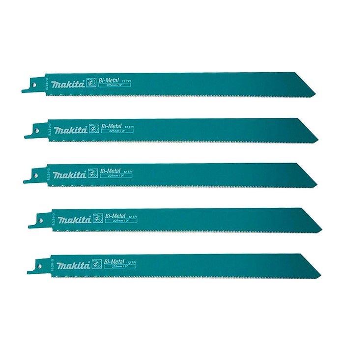 Hộp 5 lưỡi cưa kiếm Bi-Metal B-16776 dùng cho kim loại, số răng 14 TPI, chiều dài 225mm ( Cấp 3 sao )