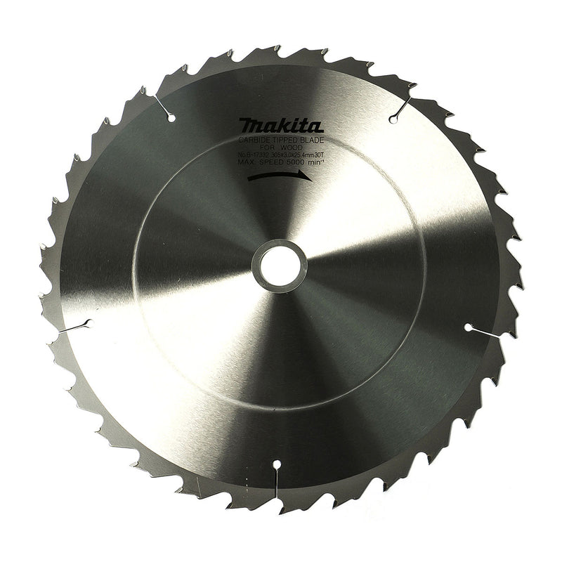 Lưỡi cưa gỗ TCT Makita dòng sản phẩm kinh tế, đường kính 305mm, số răng từ 30-80 kiểu ATB và ATAF, lỗ cốt 25.4mm dùng cho máy cưa bàn ( Cấp 3 sao )