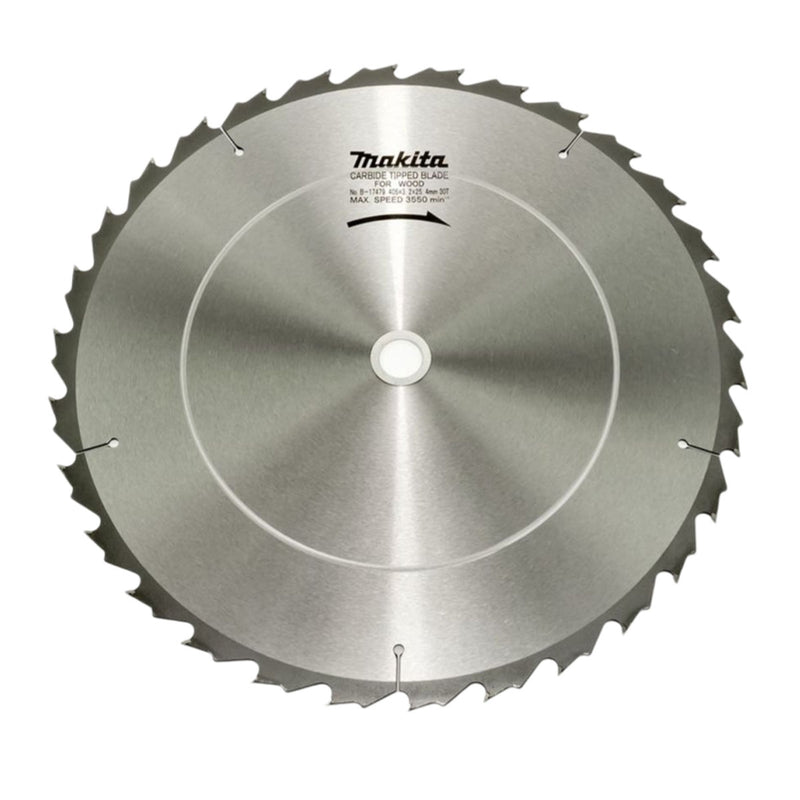 Lưỡi cưa gỗ TCT Makita dòng sản phẩm kinh tế, đường kính 405mm, số răng từ 30-60 kiểu ATAF và ATB, lỗ cốt 25.4mm dùng cho máy cưa bàn ( Cấp 3 sao )