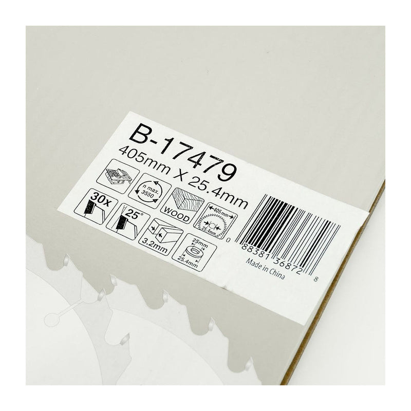 Lưỡi cưa gỗ TCT Makita dòng sản phẩm kinh tế, đường kính 405mm, số răng từ 30-60 kiểu ATAF và ATB, lỗ cốt 25.4mm dùng cho máy cưa bàn ( Cấp 3 sao )