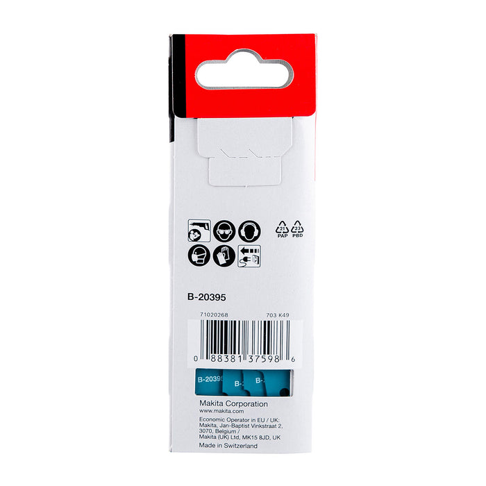 Hộp 5 lưỡi cưa kiếm Bi-Metal Makita B-20395 dùng cho kim loại, số răng 24 TPI, chiều dài 100mm ( Cấp 3 sao )