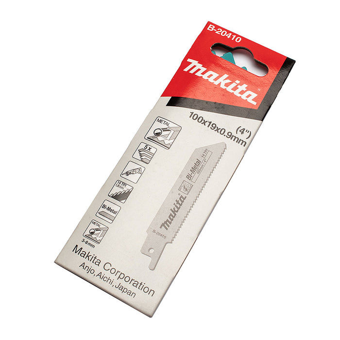Hộp 5 lưỡi cưa kiếm Bi-Metal Makita B-20410 dùng cho kim loại, số răng 14 TPI chiều dài 100mm ( Cấp 3 sao )