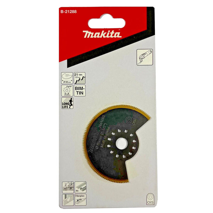 Lưỡi cắt rung Makita B-21288 (TMA002) cắt đa vật liệu, bề rộng lưỡi 65mm, chuẩn Starlock, OIS