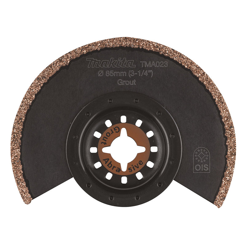 Lưỡi cắt rung Makita B-21490 (TMA023) dùng cắt tường gạch, ron, mạch hồ, bề rộng lưỡi 85mm, chuẩn Starlock, OIS