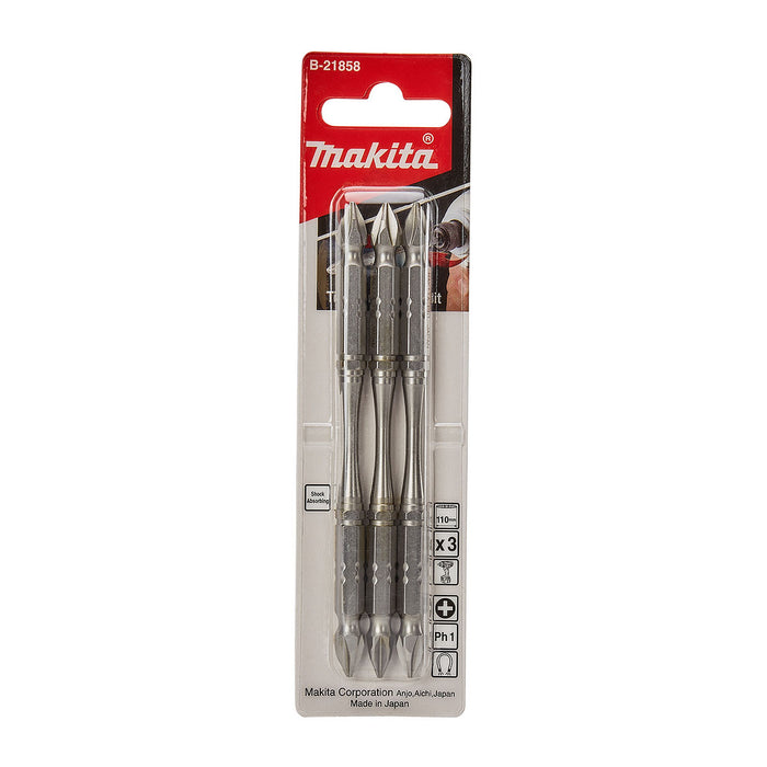 Vĩ 3 mũi vặn vít bake 2 đầu Torsion Makita mũi PH1-PH3, dài từ 65mm-150mm, đuôi lục giác 6.35mm ( 1/4 inch ) ( Cấp 4 sao )