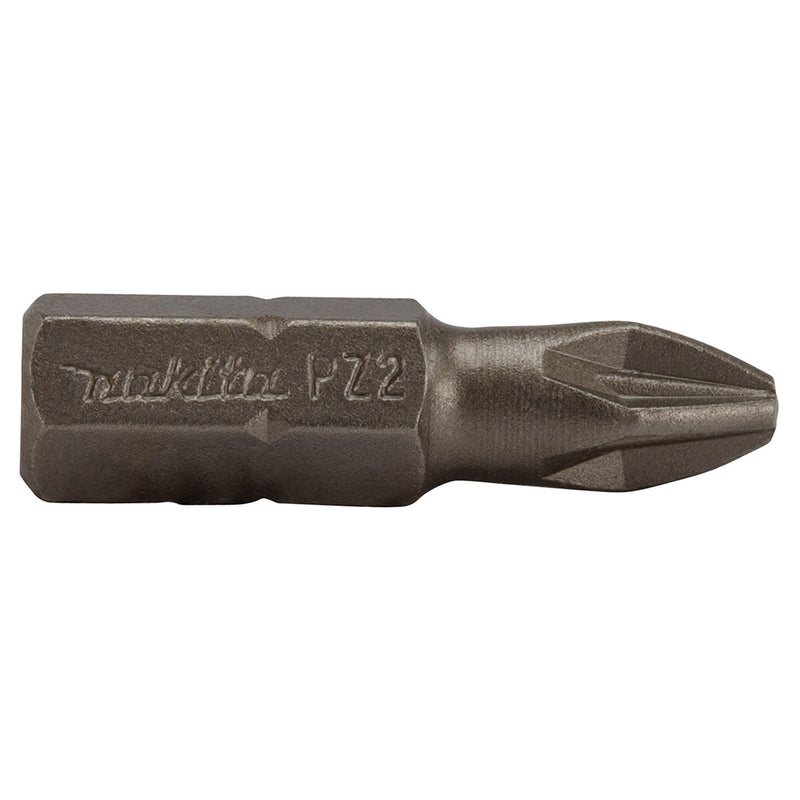 Hộp 100 mũi vặn vít đầu Pozi Makita B-24882 kích thước PZ2 x 25mm, đuôi lục giác 6.35mm (1/4 inch)