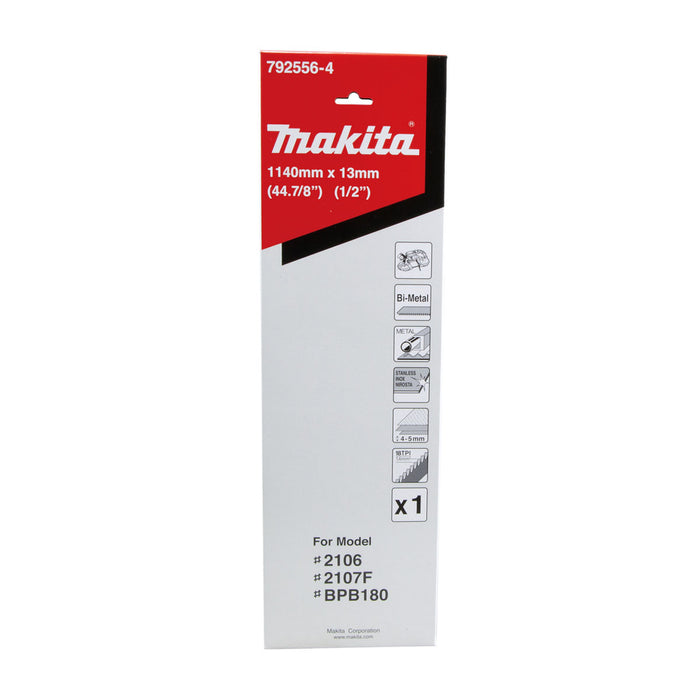 Lưỡi cưa vòng Bi-Metal Makita dùng cho Inox và kim loại cứng, chiều dài 1140mm, số răng từ 10-18 TPI, răng cưa ( Cấp 3 sao )