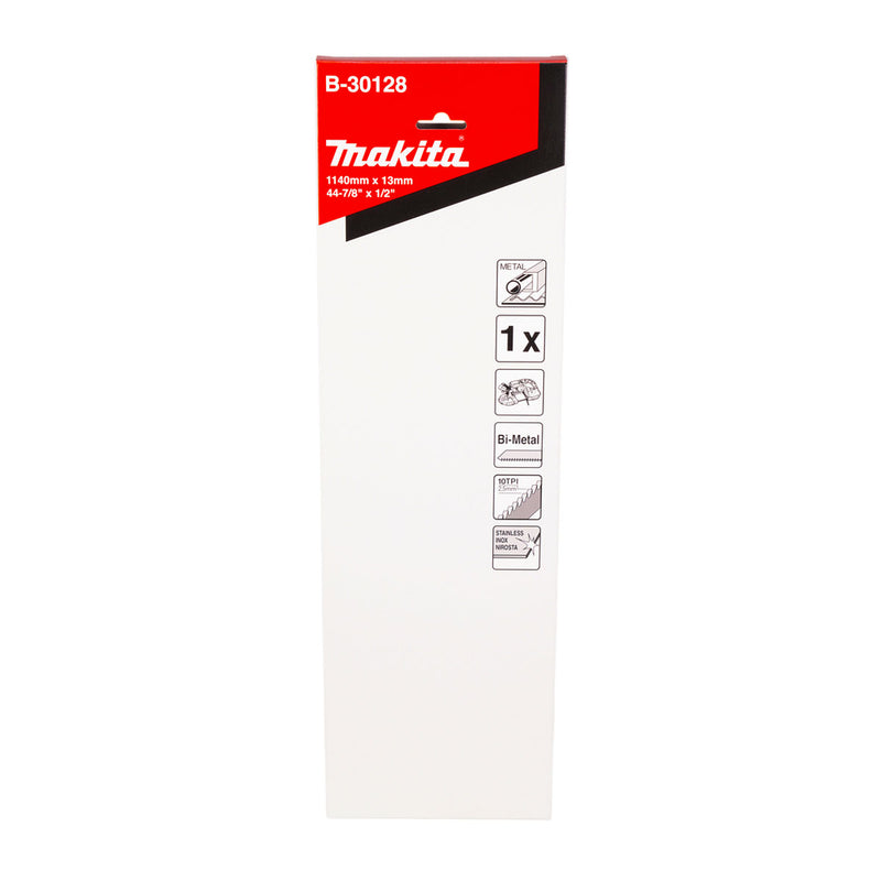 Lưỡi cưa vòng Bi-Metal Makita dùng cho Inox và kim loại cứng, chiều dài 1140mm, số răng từ 10-18 TPI, răng cưa ( Cấp 3 sao )