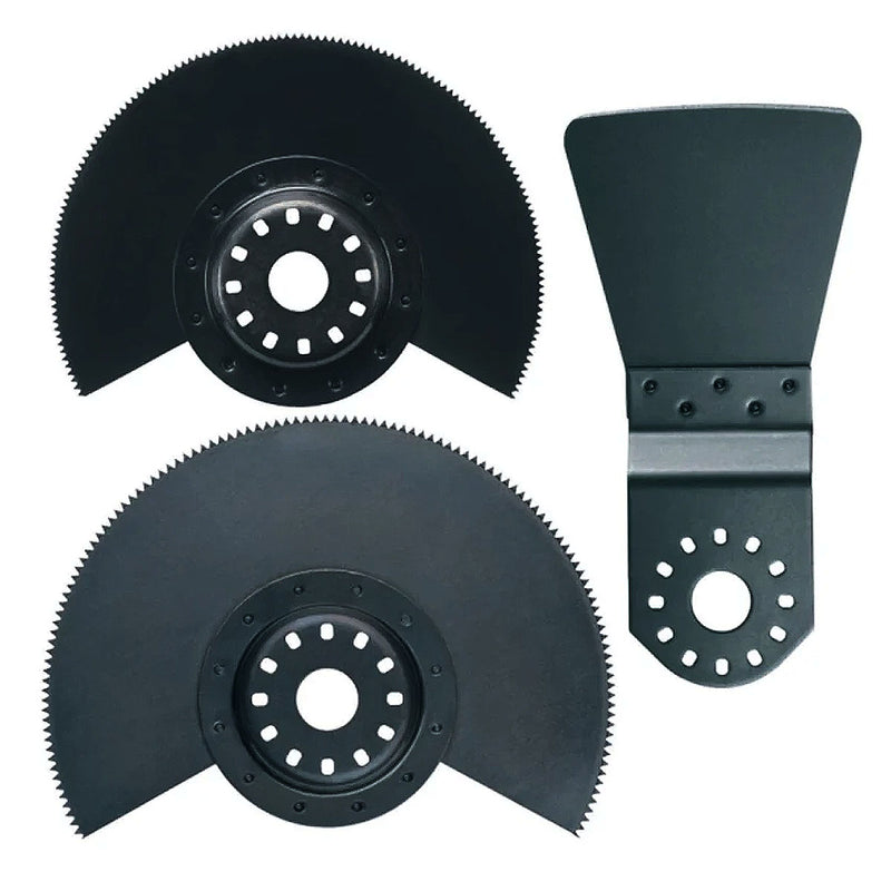 Bộ lưỡi cắt rung 3 chi tiết Makita B-30601 dùng cho gỗ sàn, chuẩn Starlock, OIS