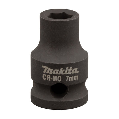 Đầu tuýp cốt 3/8 inch thân ngắn Makita thép Cr-mo, kích thước từ 6mm-22mm