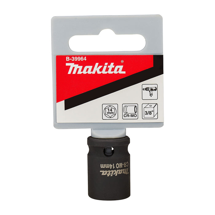 Đầu tuýp cốt 3/8 inch thân ngắn Makita thép Cr-mo, kích thước từ 6mm-22mm