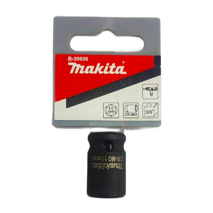 Đầu tuýp cốt 3/8 inch thân ngắn Makita thép Cr-mo, kích thước từ 6mm-22mm