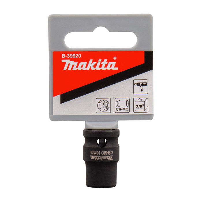 Đầu tuýp cốt 3/8 inch thân ngắn Makita thép Cr-mo, kích thước từ 6mm-22mm