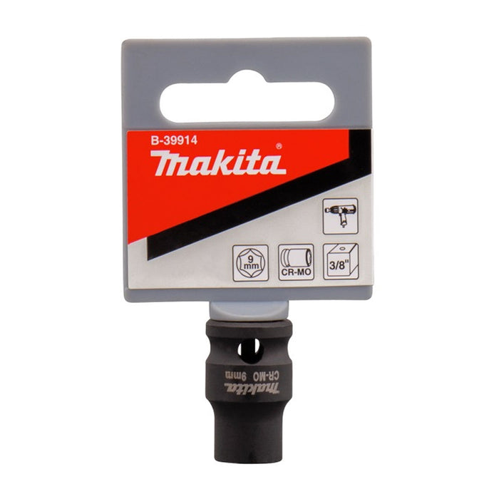 Đầu tuýp cốt 3/8 inch thân ngắn Makita thép Cr-mo, kích thước từ 6mm-22mm