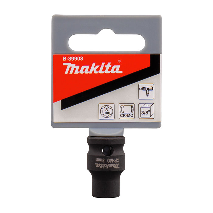 Đầu tuýp cốt 3/8 inch thân ngắn Makita thép Cr-mo, kích thước từ 6mm-22mm