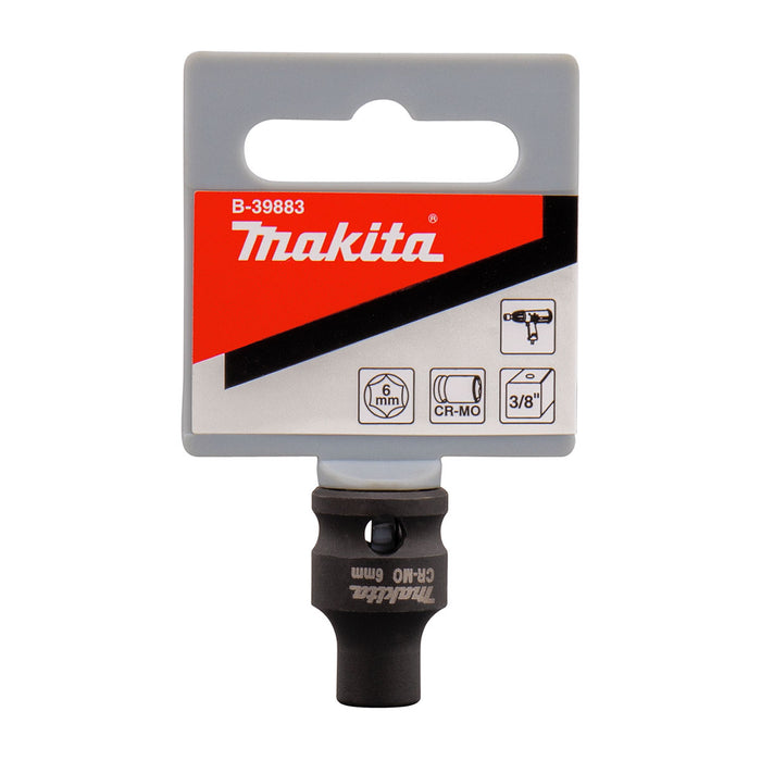 Đầu tuýp cốt 3/8 inch thân ngắn Makita thép Cr-mo, kích thước từ 6mm-22mm