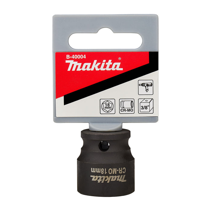 Đầu tuýp cốt 3/8 inch thân ngắn Makita thép Cr-mo, kích thước từ 6mm-22mm