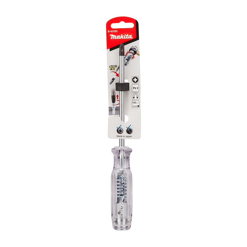 Tua vít đóng đầu vít bake (PZ) Makita loại cán cầm trong suốt, kích thước từ PZ2 - PZ3, chiều dài 125mm và 150mm