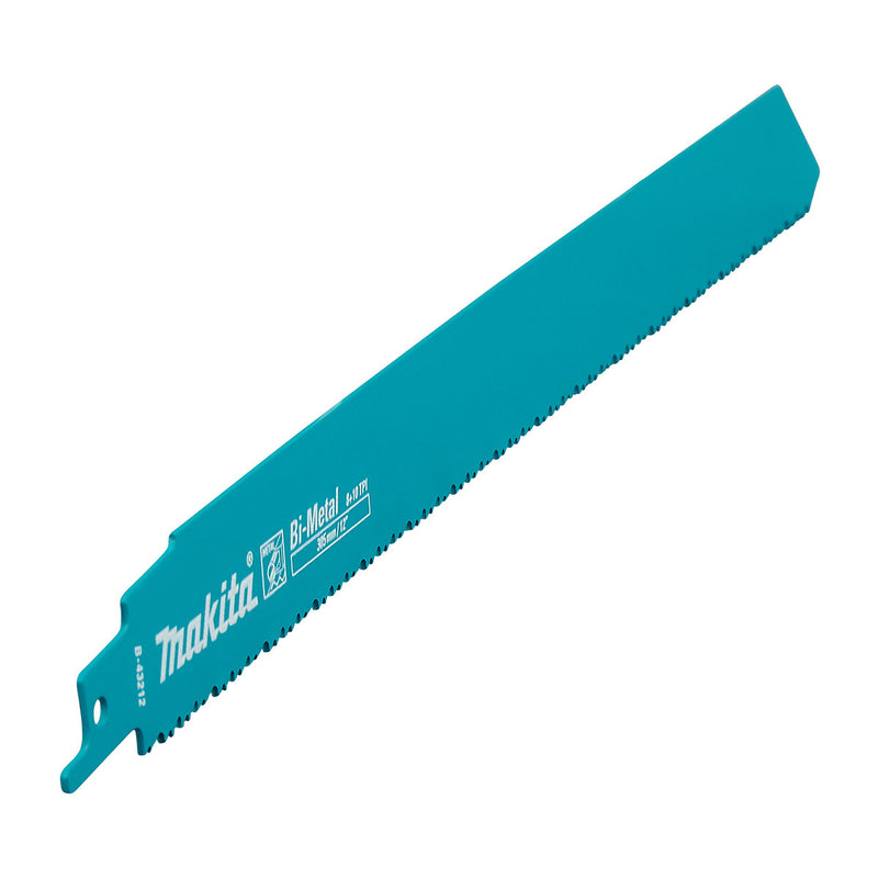 Hộp 5 lưỡi cưa kiếm Bi-Metal Makita dùng cho kim loại dày, số răng 8+10 TPI chiều dài từ 152mm-305mm ( Cấp 3 sao )