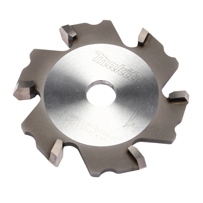 Lưỡi cưa nhôm TCT Makita đường kính 118mm, 6 răng kiểu TCG lỗ cốt 20mm, dùng cho máy cắt rãnh hợp kim nhôm CA5000 ( Cấp chuyên dụng )