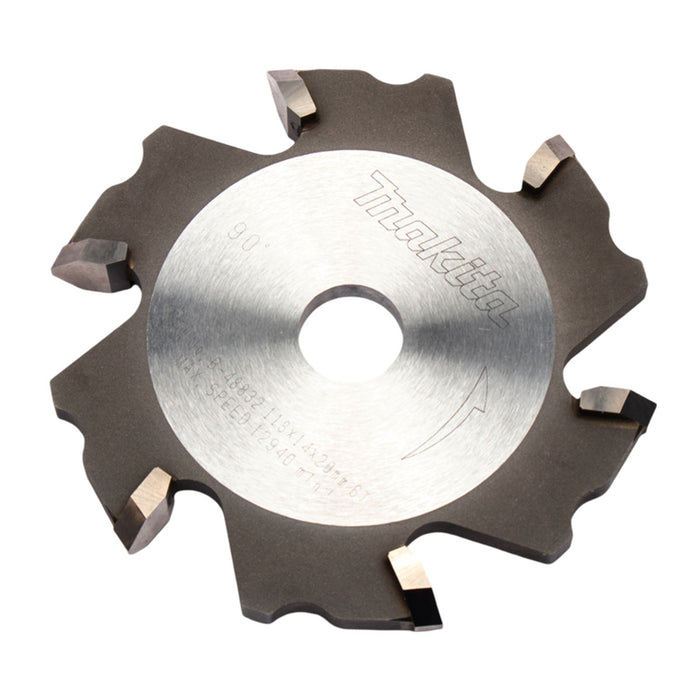 Lưỡi cưa nhôm TCT Makita đường kính 118mm, 6 răng kiểu TCG lỗ cốt 20mm, dùng cho máy cắt rãnh hợp kim nhôm CA5000 ( Cấp chuyên dụng )
