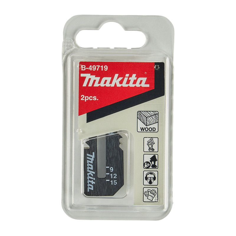 Hộp 2 lưỡi cắt tấm gỗ HCS Makita B-49719 chiều dài 53mm, dùng cho máy SD100D, DSD180 ( Cấp chuyên dụng )