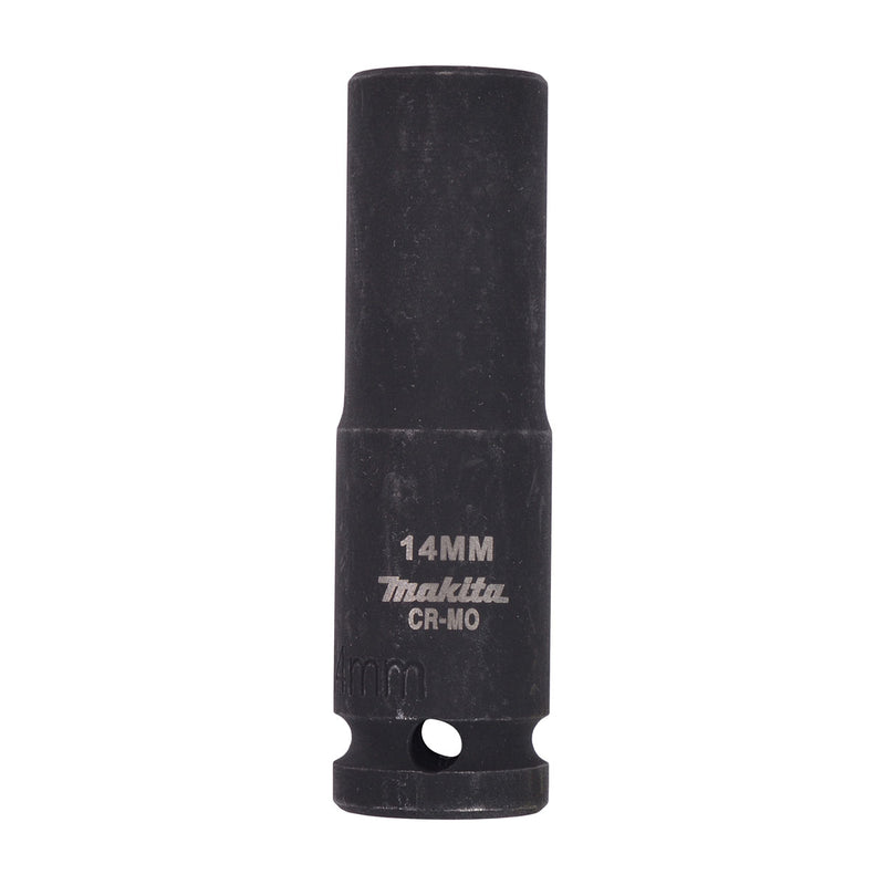 Đầu tuýp cốt 1/2 inch thân dài Makita thép Cr-Mo, kích thước từ 8mm-32mm