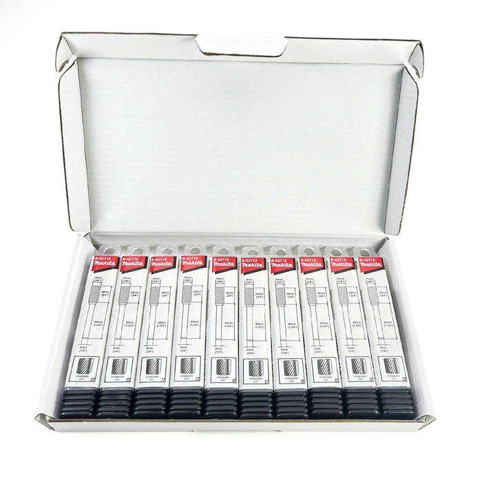 Mũi mài hợp kim Makita hình trụ phẳng (SA), đường kính mũi 10mm đuôi trơn 6mm ( Cấp 3 sao )