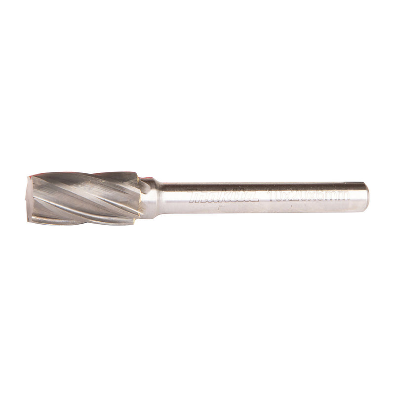Mũi mài hợp kim Makita hình trụ phẳng (SA), đường kính mũi 10mm đuôi trơn 6mm ( Cấp 3 sao )