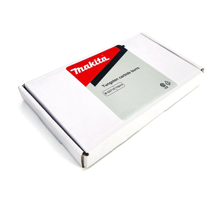 Mũi mài hợp kim Makita hình trụ phẳng (SA), đường kính mũi 10mm đuôi trơn 6mm ( Cấp 3 sao )