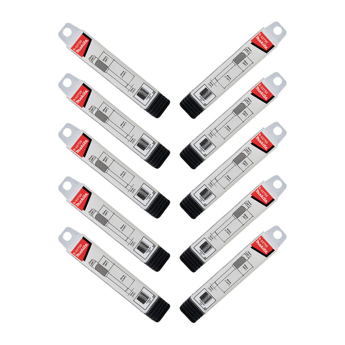 Hộp 10 mũi mài hợp kim Makita B-52750-10  hình trụ tròn (SC), đường kính mũi 10mm, đuôi trơn 6mm ( Cấp 3 sao )